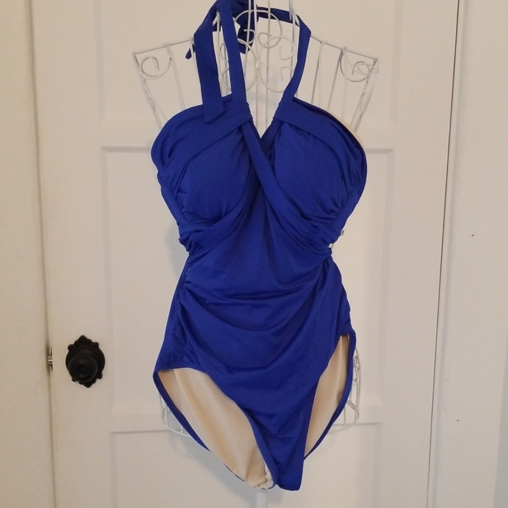 Blue swimsuit
